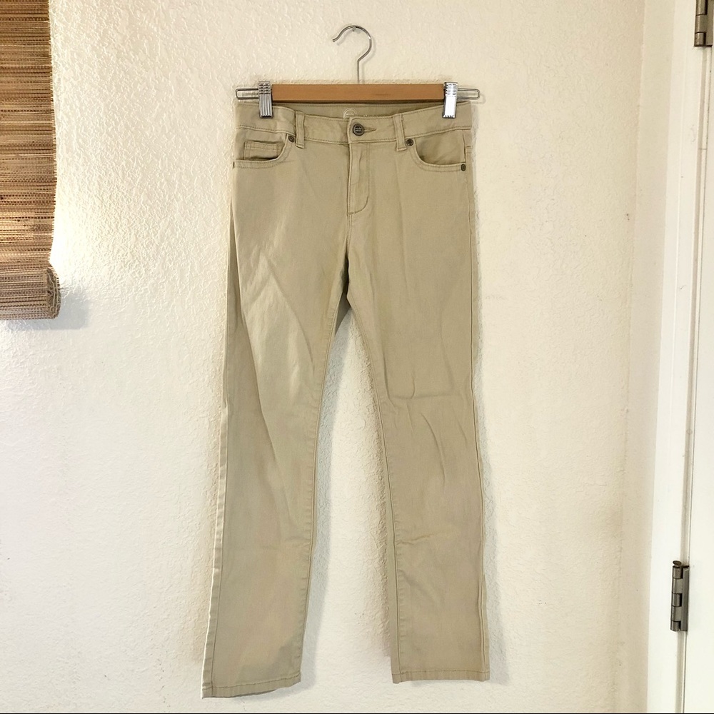 Girls Wonder Nation Khaki Straight Leg Pants Size 12
